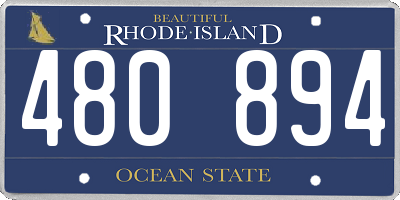 RI license plate 480894