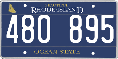 RI license plate 480895