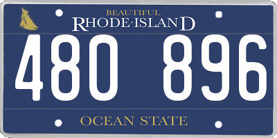 RI license plate 480896