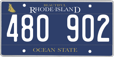 RI license plate 480902