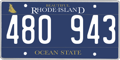 RI license plate 480943
