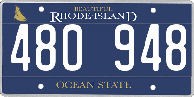 RI license plate 480948