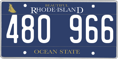RI license plate 480966