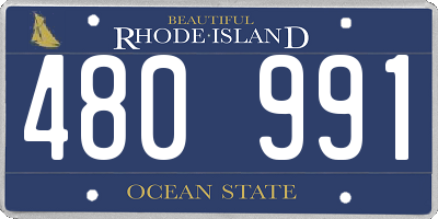 RI license plate 480991