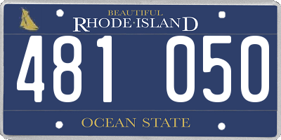 RI license plate 481050