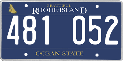 RI license plate 481052
