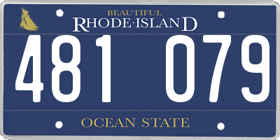 RI license plate 481079