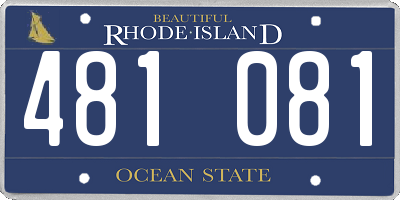 RI license plate 481081