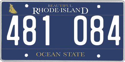 RI license plate 481084