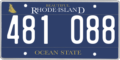 RI license plate 481088