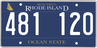 RI license plate 481120