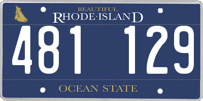 RI license plate 481129