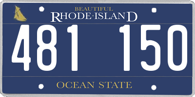 RI license plate 481150