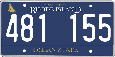 RI license plate 481155