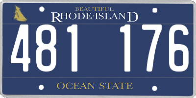RI license plate 481176