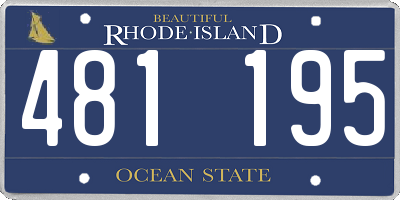 RI license plate 481195