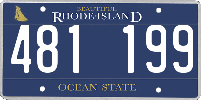 RI license plate 481199