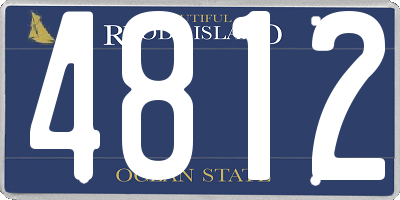 RI license plate 4812