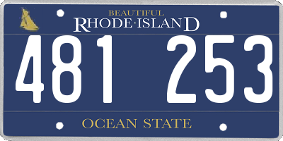 RI license plate 481253