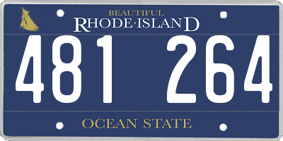 RI license plate 481264