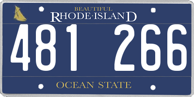 RI license plate 481266