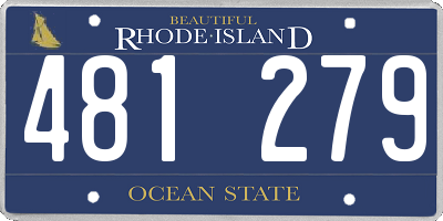 RI license plate 481279