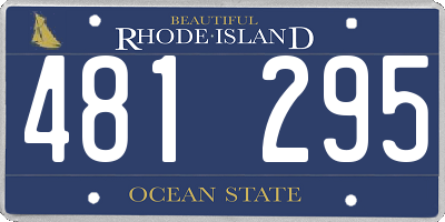 RI license plate 481295