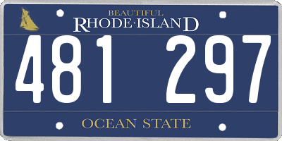 RI license plate 481297