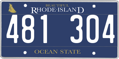 RI license plate 481304