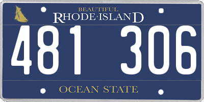 RI license plate 481306