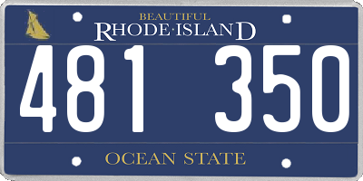 RI license plate 481350