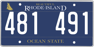 RI license plate 481491