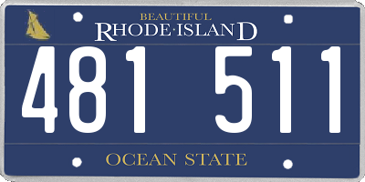 RI license plate 481511