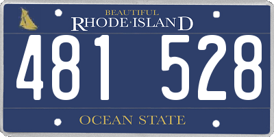 RI license plate 481528