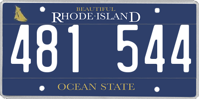 RI license plate 481544