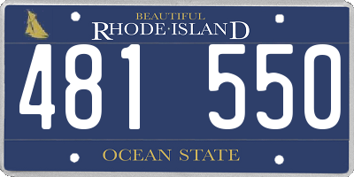RI license plate 481550