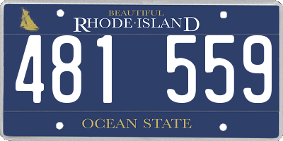 RI license plate 481559