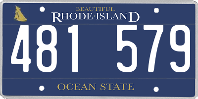 RI license plate 481579