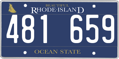 RI license plate 481659