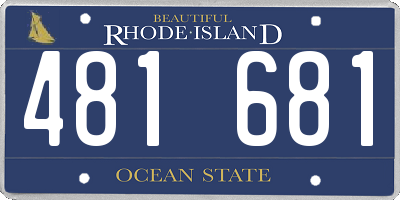 RI license plate 481681