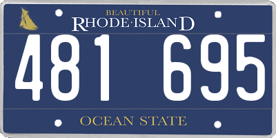 RI license plate 481695