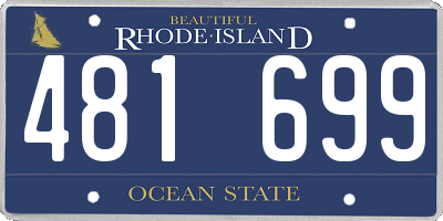 RI license plate 481699
