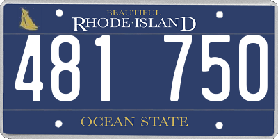 RI license plate 481750