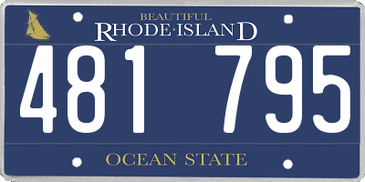 RI license plate 481795