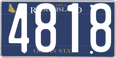 RI license plate 4818