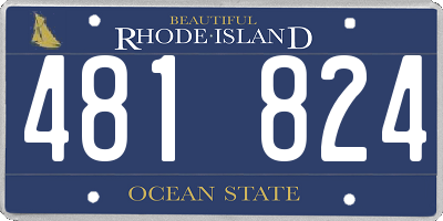 RI license plate 481824