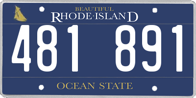 RI license plate 481891