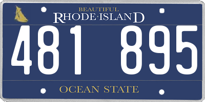 RI license plate 481895