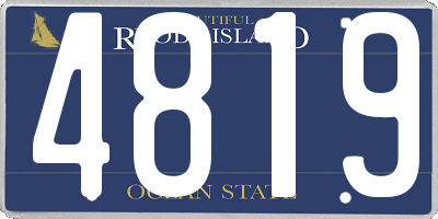 RI license plate 4819