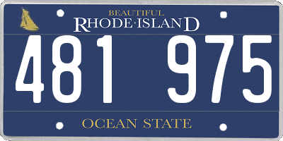 RI license plate 481975